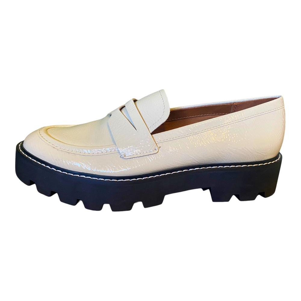 Franco Sarto Women's Balin Cream Chunky Loafers, Size 9, New Without Box